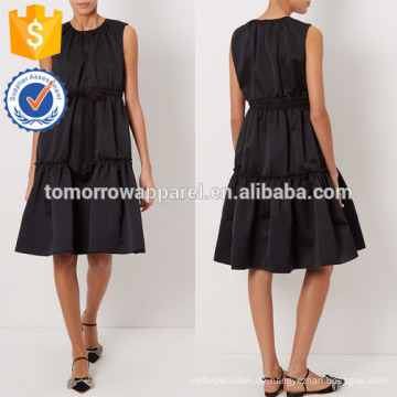 New Fashion Black Sleeveless Tiered Dress Herstellung Großhandel Mode Frauen Bekleidung (TA5271D)